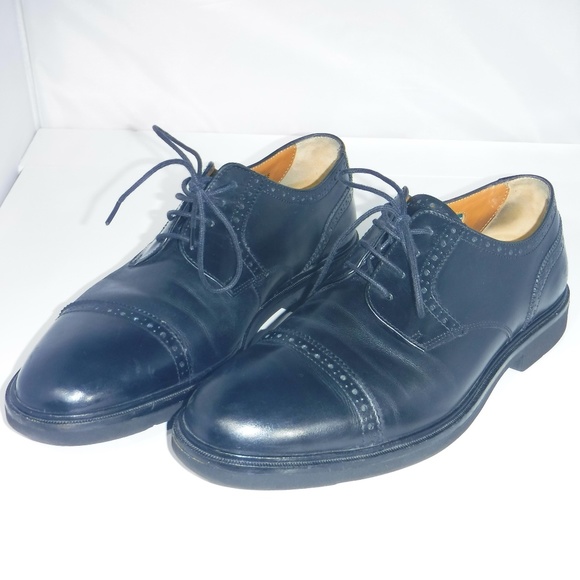 Florsheim Imperial Black Cap Toe Oxfords Sz 8.5 - Picture 2 of 8